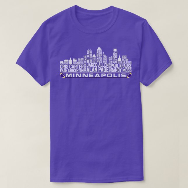Minnesota  Team All Time Legends Minneapolis City  T-Shirt (Design Front)
