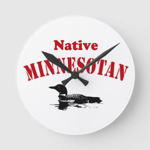 Minnesota themed wall clocks