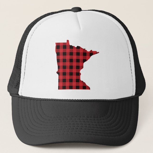 Minnesota Trucker Hat | Paul Bunyan Plaid Hat (Front)