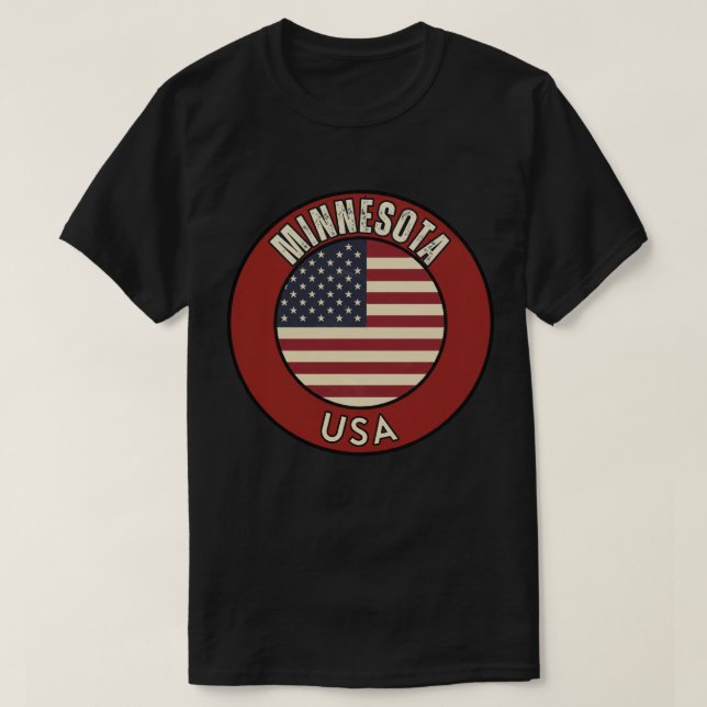 Minnesota United States of America T-Shirt (Design Front)
