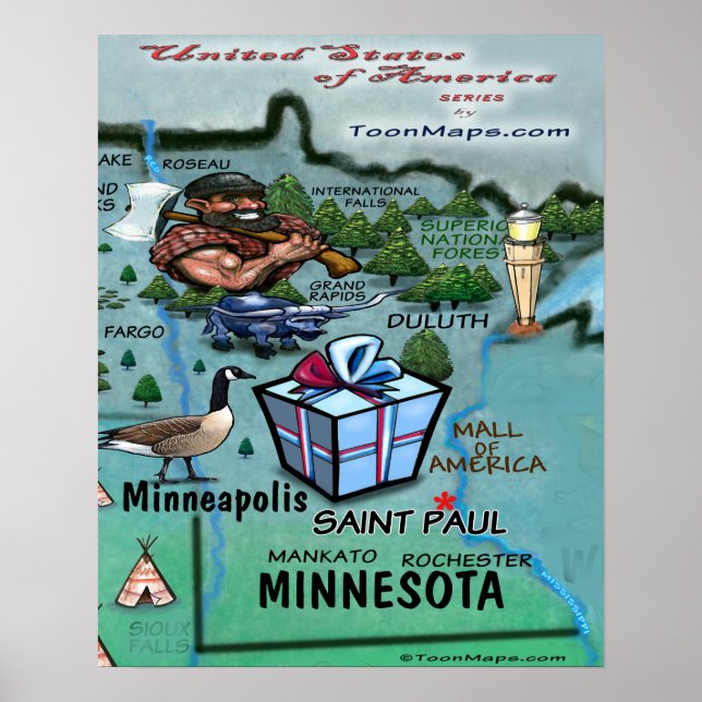 Minnesota USA Poster (Front)