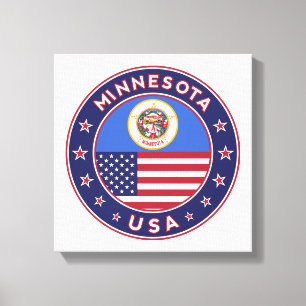 Minnesota, USA States, Minnesota poster, canvas Print