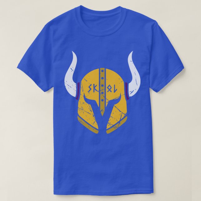 Minnesota Vikings Helmet T-Shirt (Design Front)