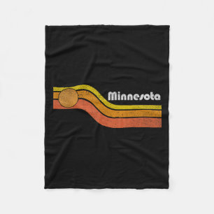 Minnesota - Vintage Men Women 70s 80s Graphic Cool Fleece Blanket