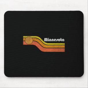 Minnesota - Vintage Men Women 70s 80s Graphic Cool Mouse Mat