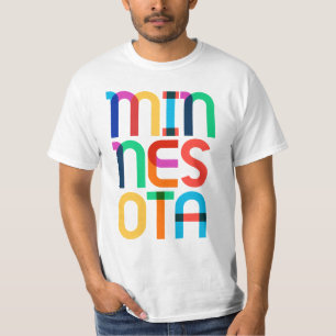 Minnesota Vintage Retro Pop Art Type 80s T-Shirt