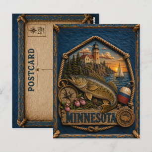 Minnesota Vintage Travel Postcard