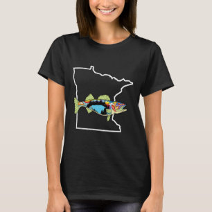 Minnesota Walleye Fishing Freshwater Fisherman Wal T-Shirt
