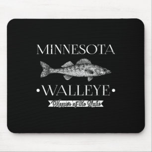 Minnesota Walleye Midwest Fishing Fisherman Angler Mouse Mat