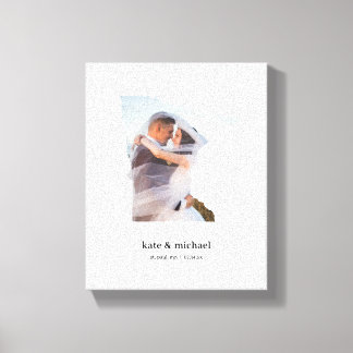 Minnesota Wedding Anniversary Canvas - White