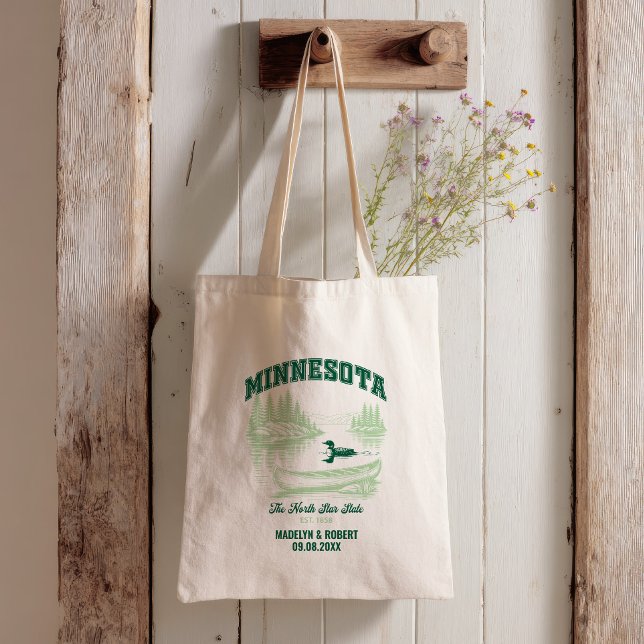Minnesota Wedding Welcome Bag, State Love Tote Bag (Creator Uploaded)
