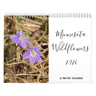 Minnesota Wildflower 2026 12 Month Wall Calendar