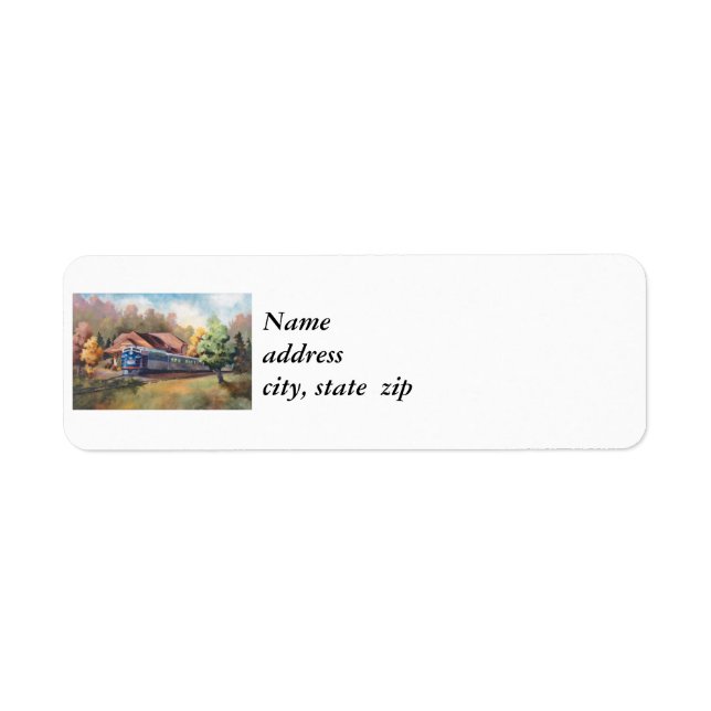 Minnesota Zephyr Train Return Address Labels (Front)