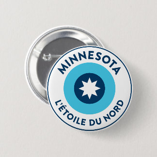 Minnesotan L'Étoile Du Nord Roundel 6 Cm Round Badge
