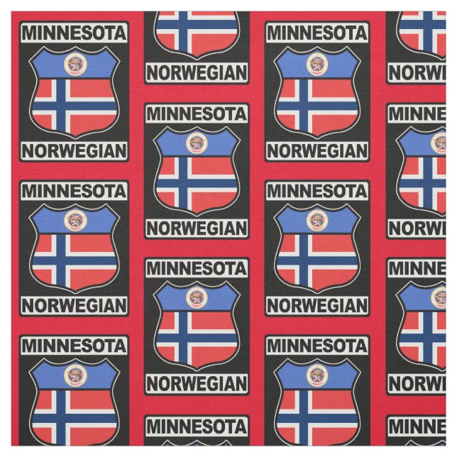 Minnesotan Norwegian American Tiled Fabric (Swatch)