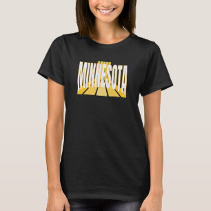 Minnesotan Purple & Yellow Minnesota Retro Striped T-Shirt