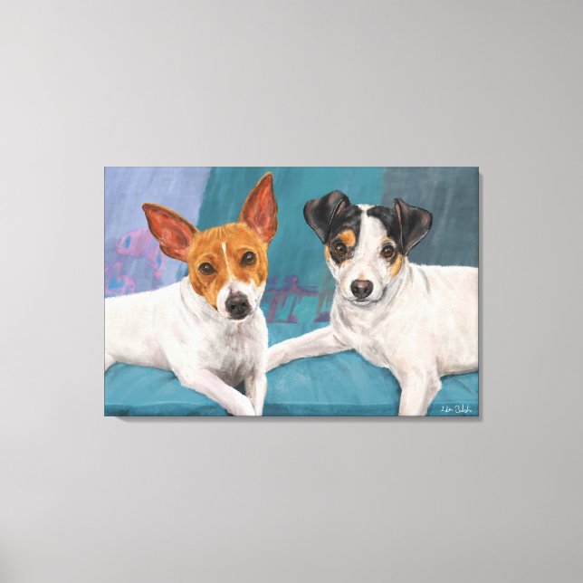 Minnie and Daisy Canvas Print (Front)