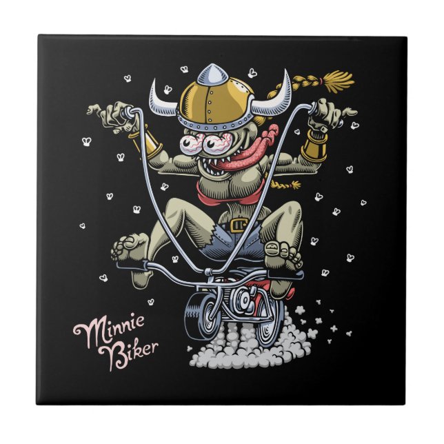 Minnie Biker Tile (Front)