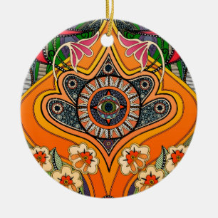 minnie green ceramic tree decoration