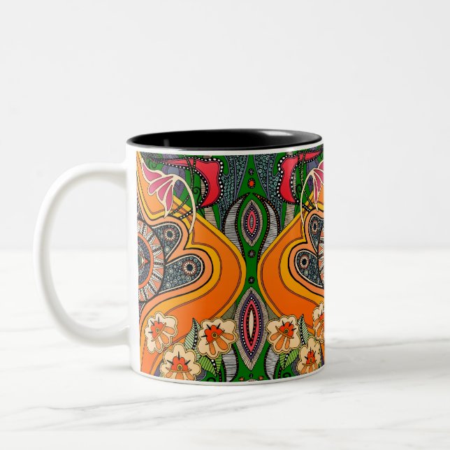 MINNIE green Two-Tone Coffee Mug (Left)
