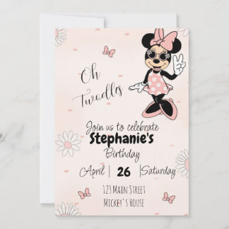Minnie Mouse Birthday - Oh Twodlers Invitation
