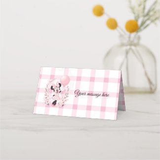 Minnie mouse Editable party Folded cards