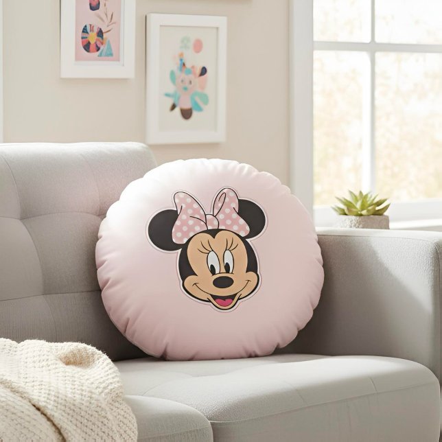 Minnie Round Pillow (Creator Uploaded)