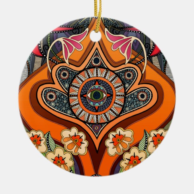 minnie soot ceramic tree decoration (Front)