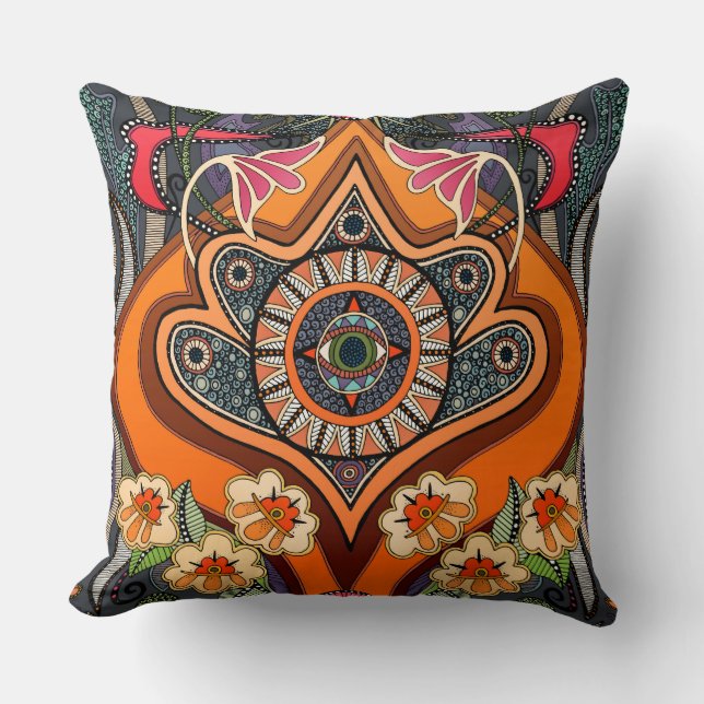 MINNIE soot Throw Pillow (Front)