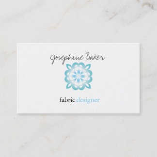 minniemay blue snowflake business card