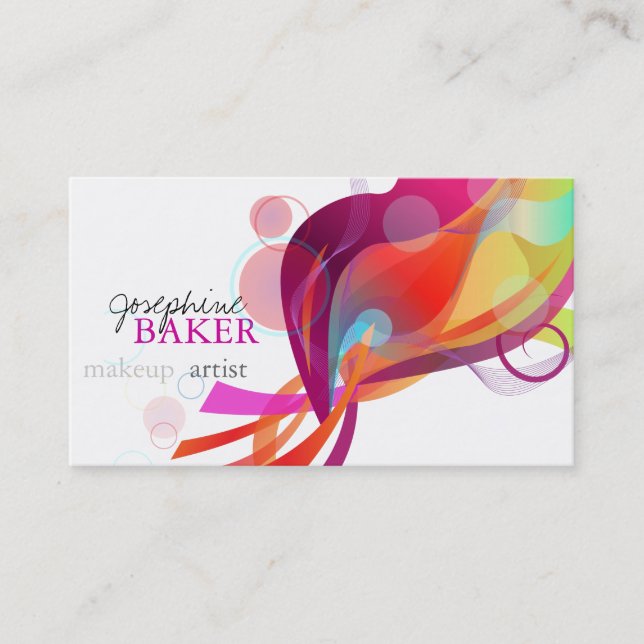 minniemay colourful world business card (Front)