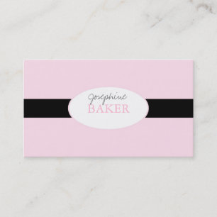 minniemay silver damask pink+black business card