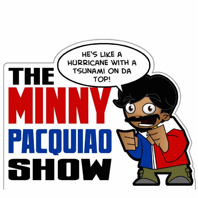 Minny Pacquiao: Hurricane Tsunami Sculpture Standing Photo Sculpture (Front)