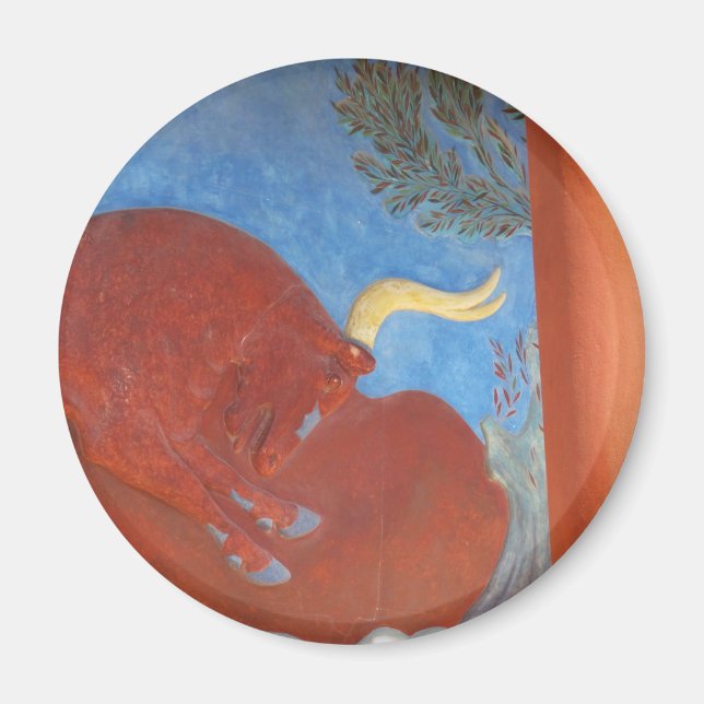 Minoan Palace of Knossos RED BULL Magnet (Front)