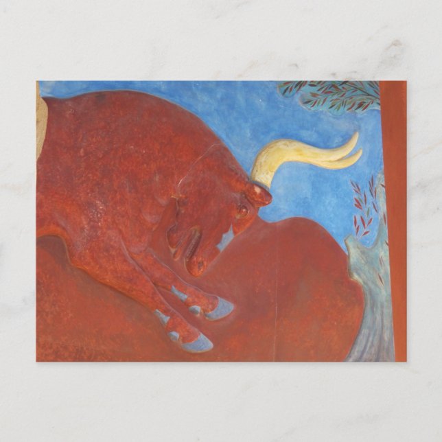 Minoan Palace of Knossos RED BULL Postcard (Front)