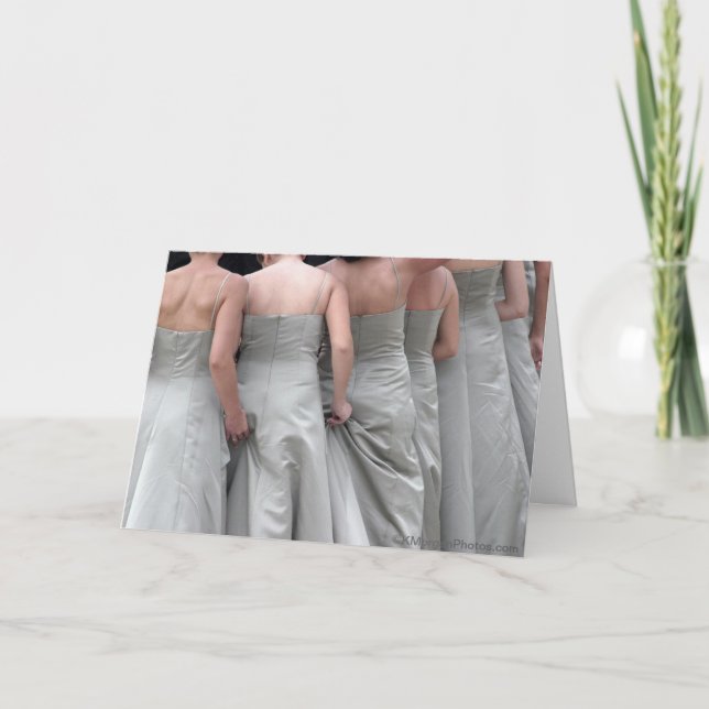 "Minor Adjustments" Bridesmaid Thank You Cards (Front)