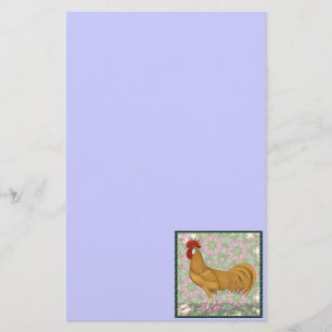 Minorca:  Old-fashioned Rooster Stationery