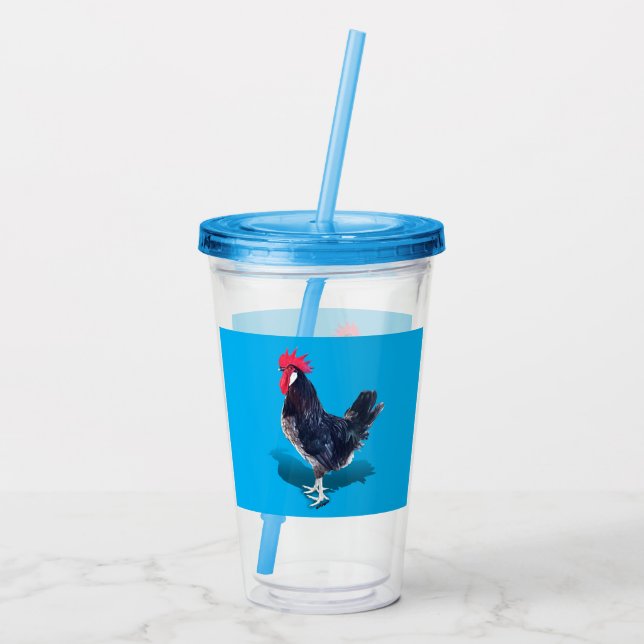 Minorca Rooster Acrylic Tumbler (Back)