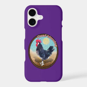 Minorca Rooster Good Morning Vintage Oval