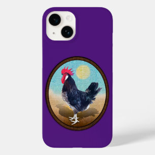 Minorca Rooster Vintage Oval Case-Mate iPhone 14 Case