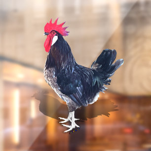 Minorca Rooster Window Cling