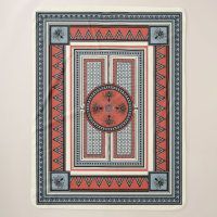 Minos' Hearth: Minoan Palace Sherpa Blanket