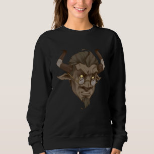 Minotaur Head Ancient Greek Mythology Creature Myt Sweatshirt