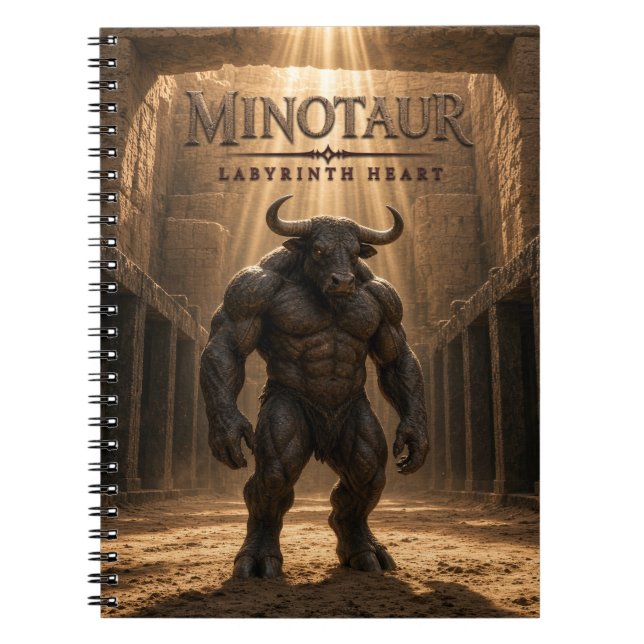 Minotaur Labyrinth Heart Dark Cinema Notebook (Front)