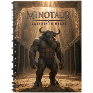 Minotaur Labyrinth Heart Dark Cinema Notebook