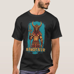 Minotaur Retro Vintage Greek Mythology Graphic T-Shirt