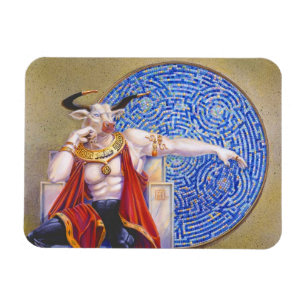 Minotaur with Mosaic Magnet
