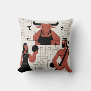 Minotaur's Labyrinth Cushion