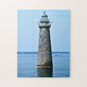 Minots Ledge Lighthouse Mass. Jigsaw Puzzle