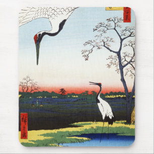 Minowa, Kanasugi, Mikawashima by Utagawa Hiroshige Mouse Mat